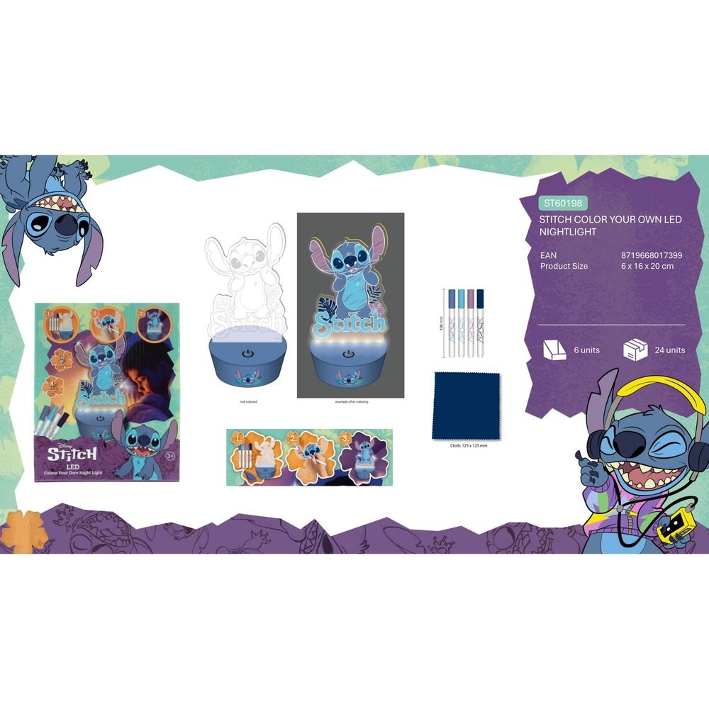 Lámpara para Pintar Figura de Stitch New Import SL