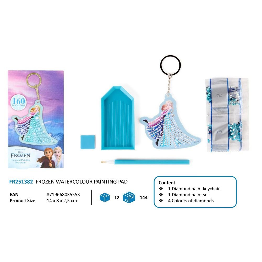 Set Pinta con 160 Diamantes Llavero Frozen Disney NEW IMPORT SL Imagen principal del producto