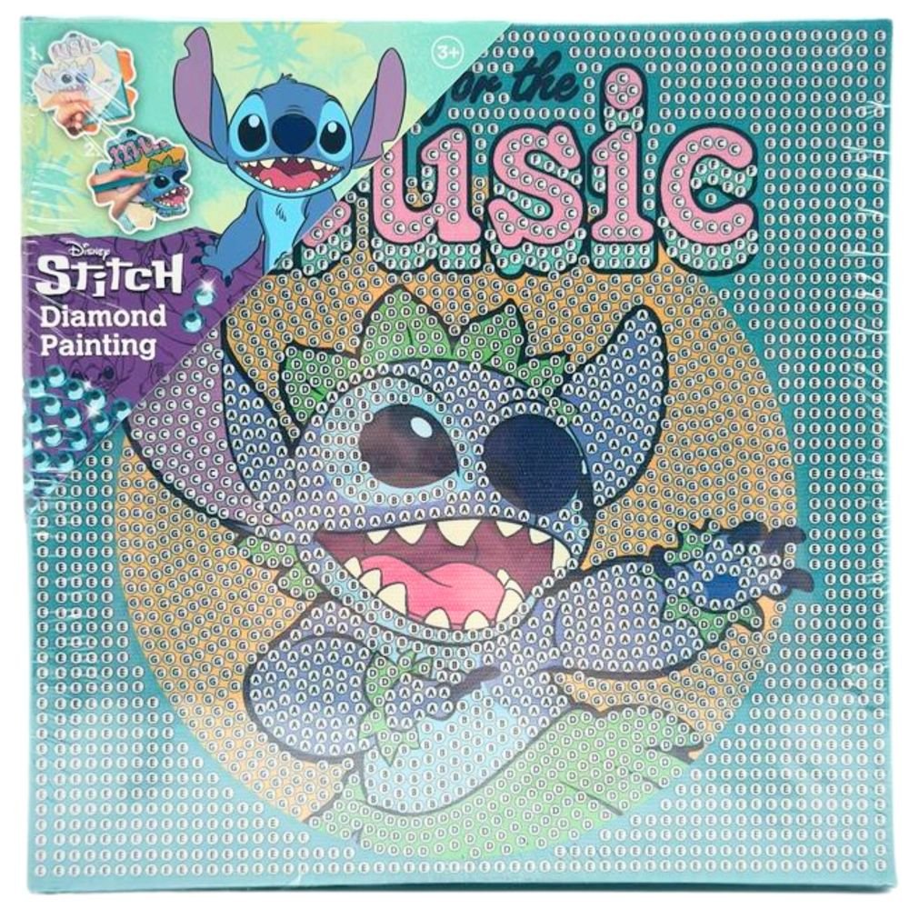 Pinta con Diamantes Canva 19 x 19 cm Lilo & Stitch NEW IMPORT SL