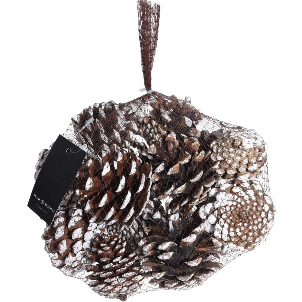 BOLSA DE PIÑAS 300 GRAMOS BLANCAS | KOOPMAN CHRISTMAS | 1 UNIDAD | 8719987141874