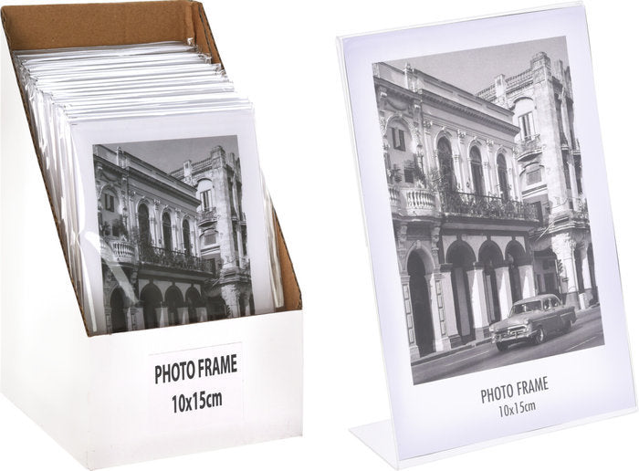 EXPOSITOR 24 PORTAFOTOS 10X15 CM TRANSPARENTE | 24 UNIDADES | (KOOPMAN) Imagen principal del producto