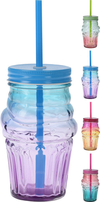 VASO CRISTAL CON PAJITA 500ML DREAMS SURTIDOS | KOOPMAN | ENVASE 12 UDS. UNIDAD | 8719987805417 Imagen principal del producto