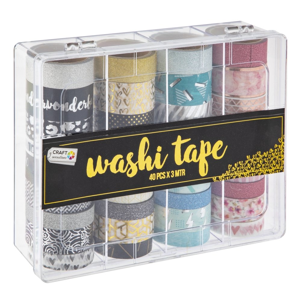 Set 40 Cinta Washi 3 m en Caja CCG Imagen principal del producto