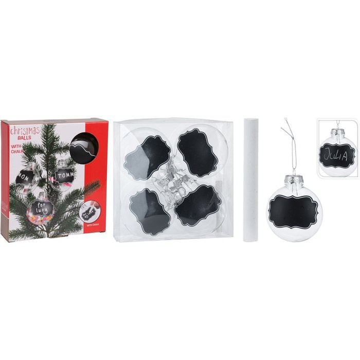 Set Bolas Navidad Pizarra Personalizable Koopman Christmas
