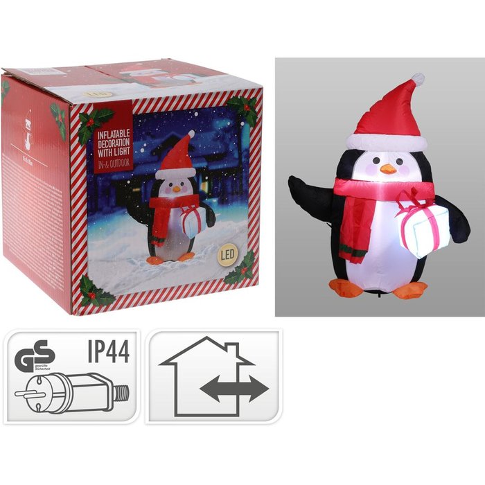Pinguino Inflable con Luz Koopman Christmas 85x65x105 cm Imagen principal del producto