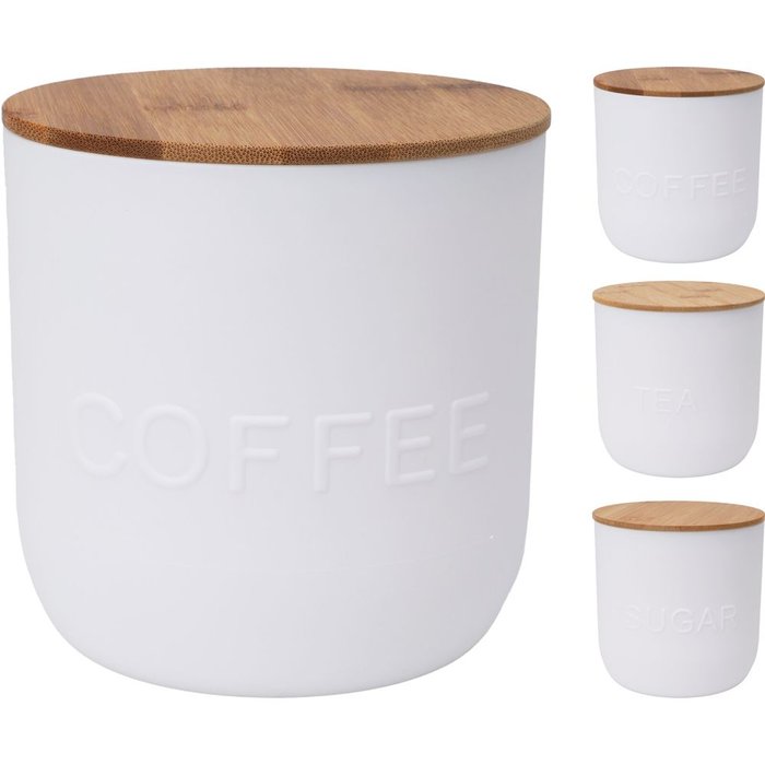 RECIPIENTE COCINA CON TAPA MADERA MODELOS SURTIDOS 12X12 | KOOPMAN | 1 UNIDAD | 8720573456494