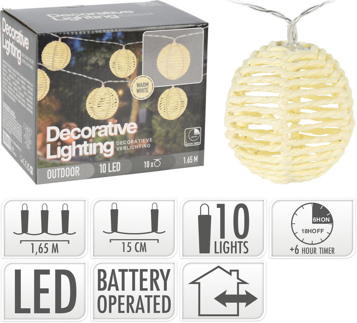 GUIRNALDA 10 LED BLANCO | KOOPMAN | 1 UNIDAD | 8720573517591 Imagen principal del producto