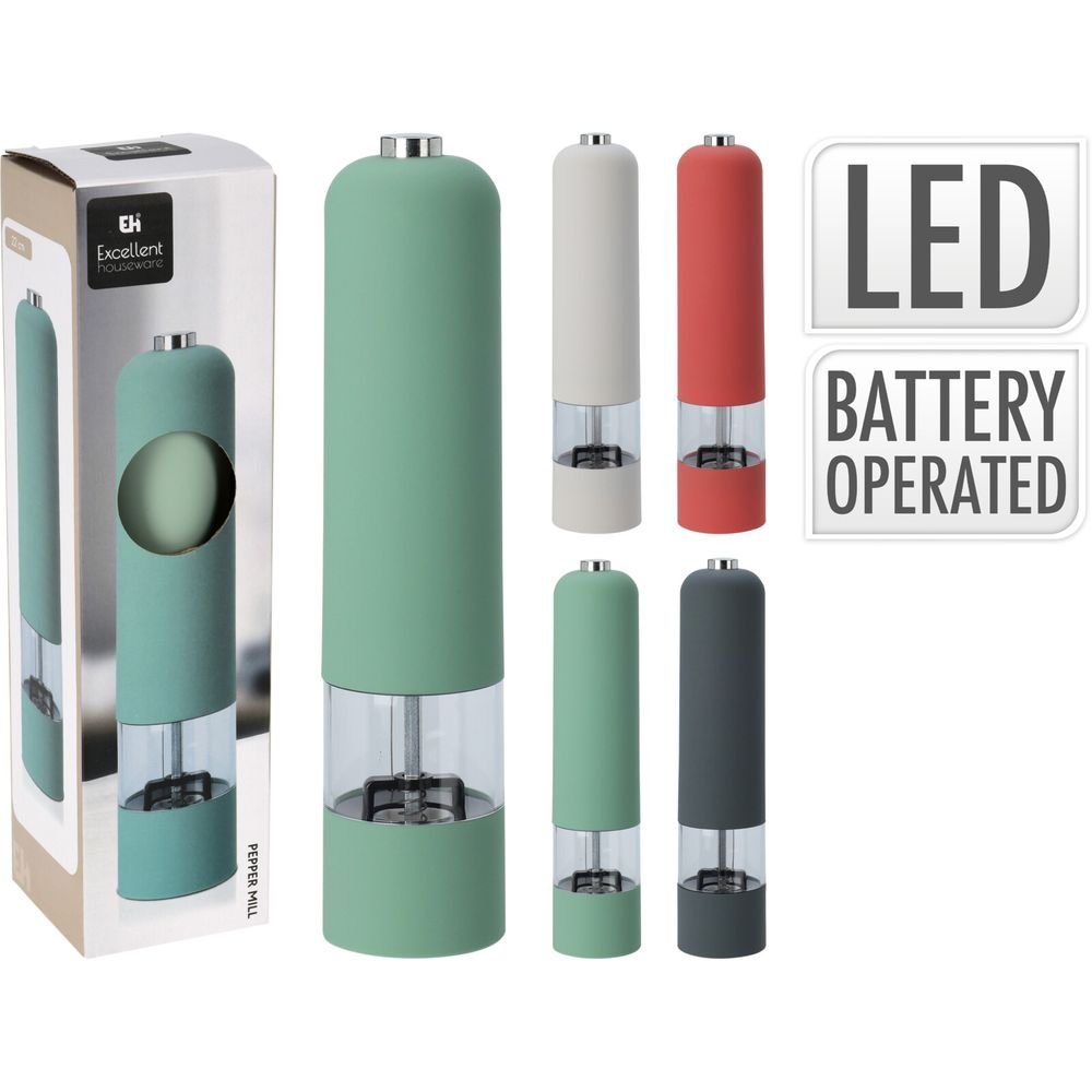 Molinillo de Pimienta Eléctrico Colores Surtidos Koopman
