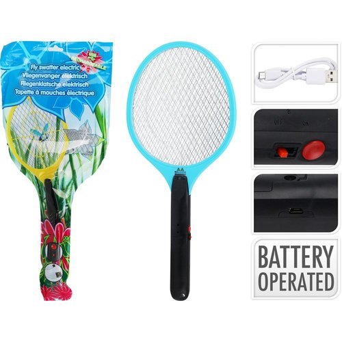 RAQUETA MATAMOSCAS ELECTRICA | KOOPMAN | 1 UNIDAD | 8720573690300