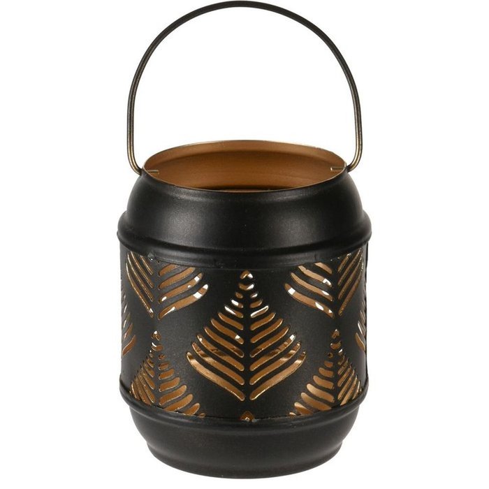 SET 12 FAROLILLOS NEGRO 7,5X6X8,5CM | KOOPMAN CHRISTMAS | ENVASE 12 UDS. UNIDAD | 8720573792561