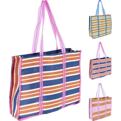 BOLSO PLAYA RAYAS 47X39CM SURTIDOS | KOOPMAN Imagen principal del producto