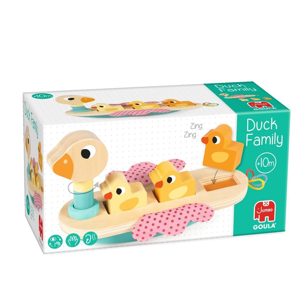 Juego de Bebe Balancin de Madera Duck Family GOULA Imagen principal del producto