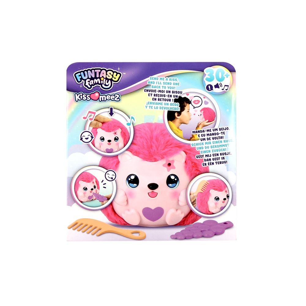 Peluche Interactivo Funtasy Family Kiss-meez Hedgehog DISET Imagen principal del producto