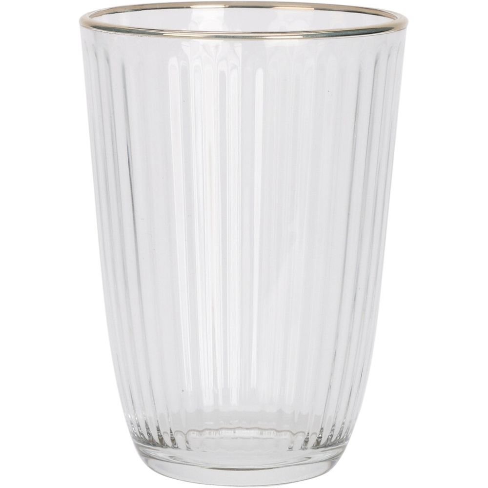 SET 6 VASOS 395ML BORDE DORADO | KOOPMAN | ENVASE 6 UDS. UNIDAD | 8721037053303