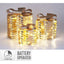 Set 3 Cajas Regalo 30 cm Oro con LED Koopman Christmas