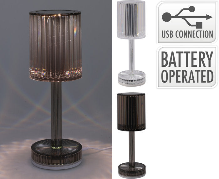 LAMPARA DE MESA GLAM RECARGABLE USB SURTIDAS | KOOPMAN | 1 UNIDAD | 8721037086226