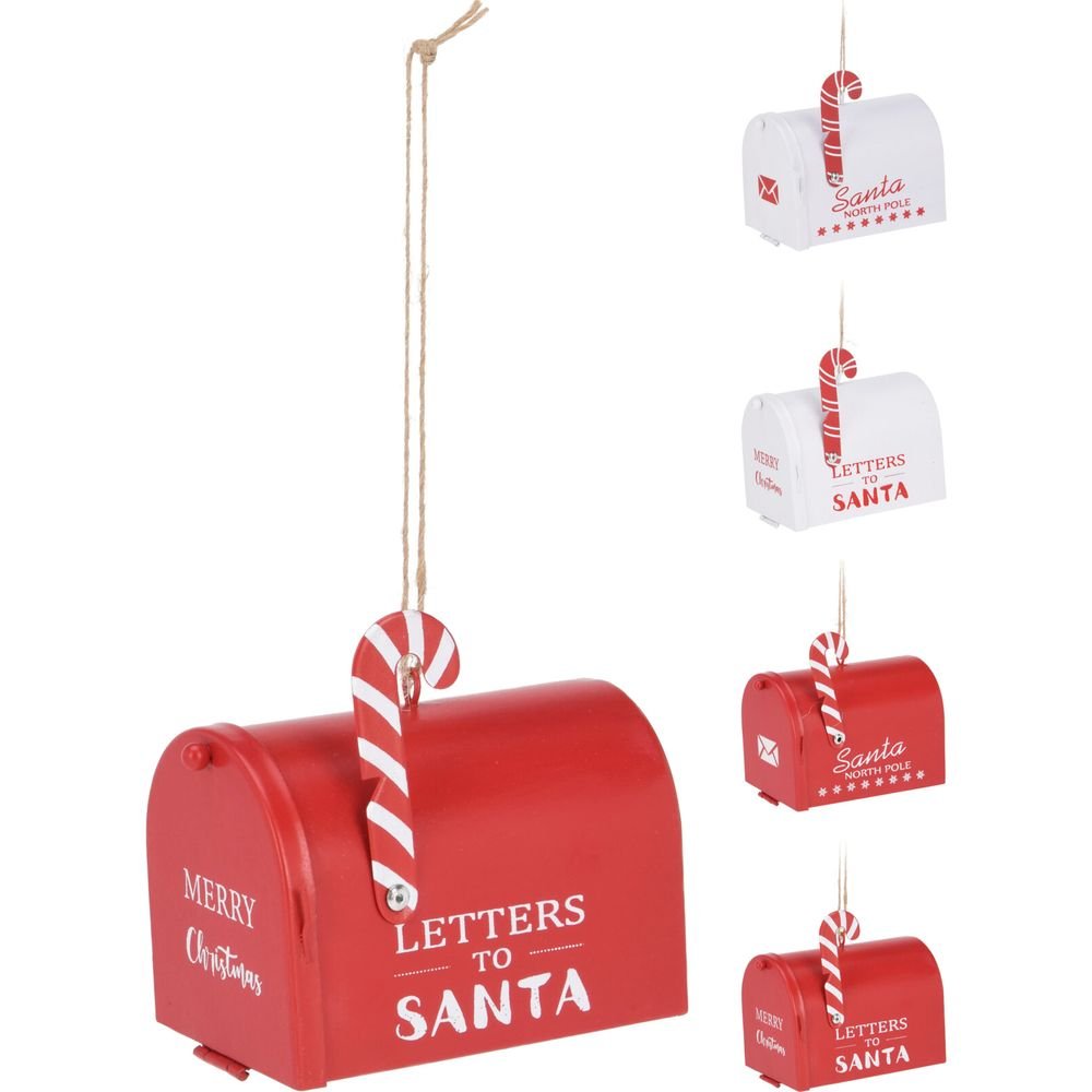 EXPOSITOR 12 BUZONES DECORATIVOS COLGANTE 8X7CM SURTIDOS | KOOPMAN CHRISTMAS | ENVASE 12 UDS. UNIDAD | 8721037092012
