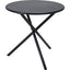 Mesa auxiliar metálica negra Koopman 48x48 cm