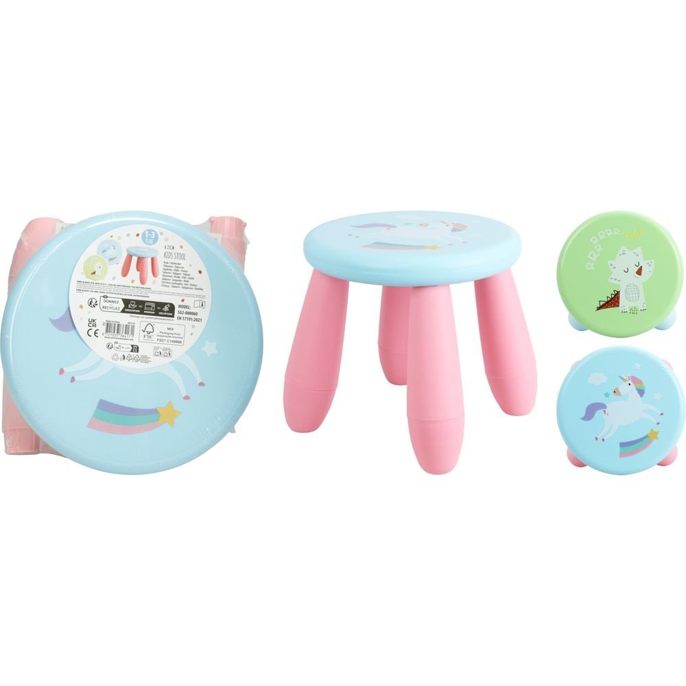 Taburete infantil surtidos Koopman con asiento de polipropileno