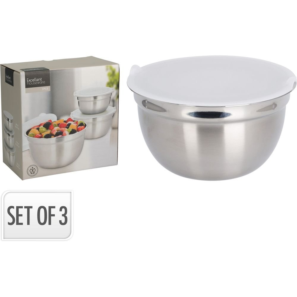 Set 3 Fiambreras Acero Inoxidable Koopman Imagen principal del producto