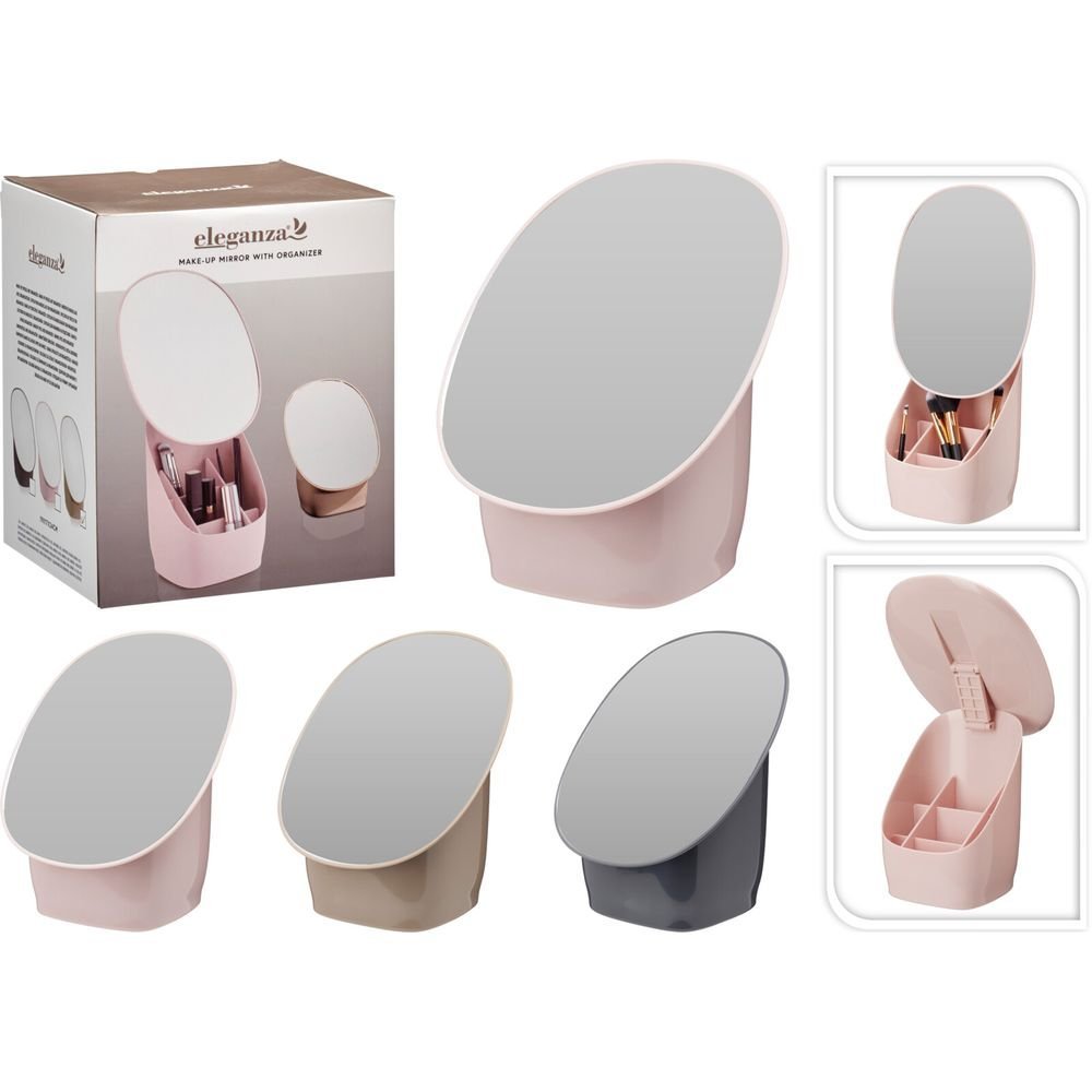 Espejo para Maquillaje con Organizador Colores Surtidos Koopman