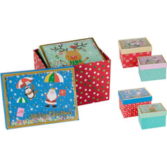 SET 2 CAJAS REGALO NAVIDEÑAS MODELOS SURTIDOS | KOOPMAN CHRISTMAS | 1 UNIDAD | 8721037633642