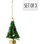 Set 3 Árboles Navidad Fieltro 10 cm Koopman Christmas