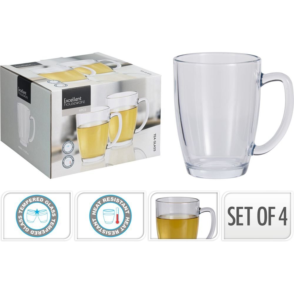 Set 4 Jarras de Cristal Templado Koopman Imagen principal del producto