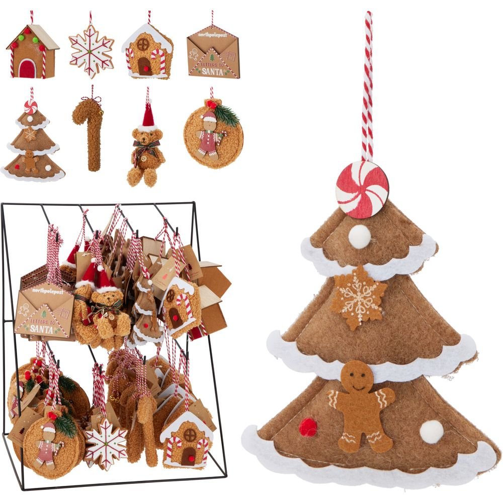 Expositor 84 Adornos Colgantes Navidad 8 Surtidos Koopman Christmas