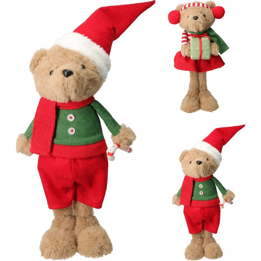 Decoracion Oso de Pie 37 cm Surtidos Koopman Christmas
