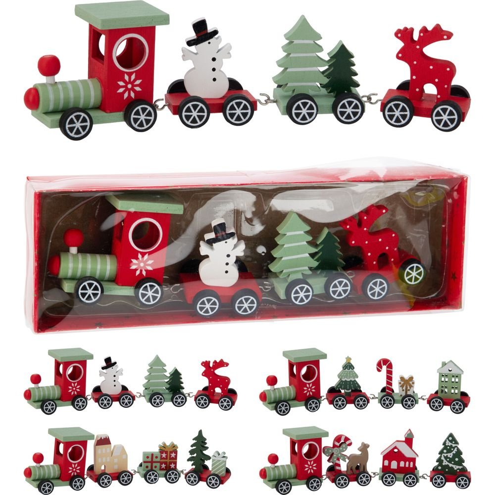 TREN NAVIDAD 20CM NORDIC MODELOS SURTIDOS | KOOPMAN CHRISTMAS | 1 UNIDAD | 8721037723664