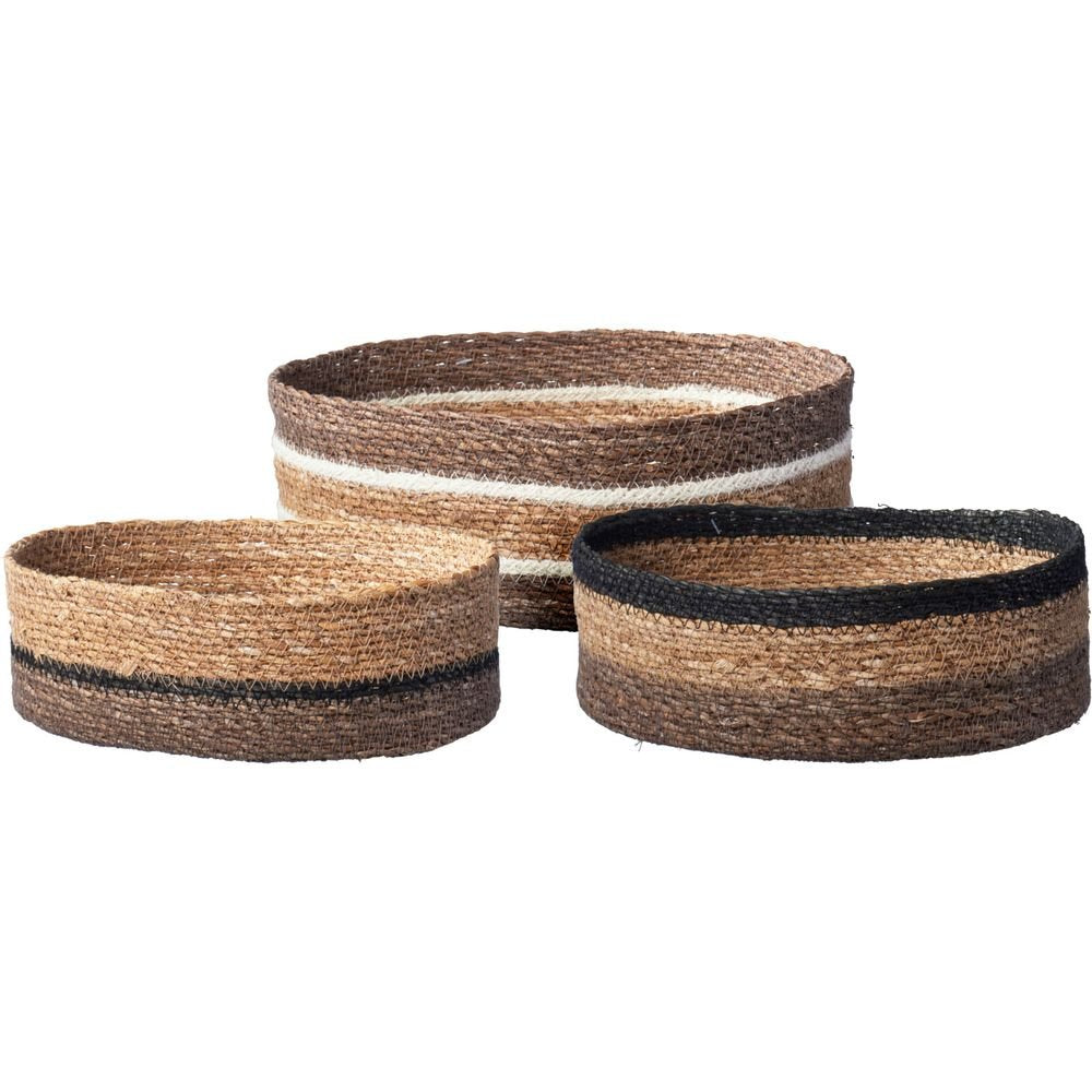 SET 3 CESTAS OVAL 3 COLORES | KOOPMAN | 1 UNIDAD | 8721037733595