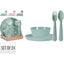 Set Completo Vajilla y Cubiertos Colores Surtidos Koopman