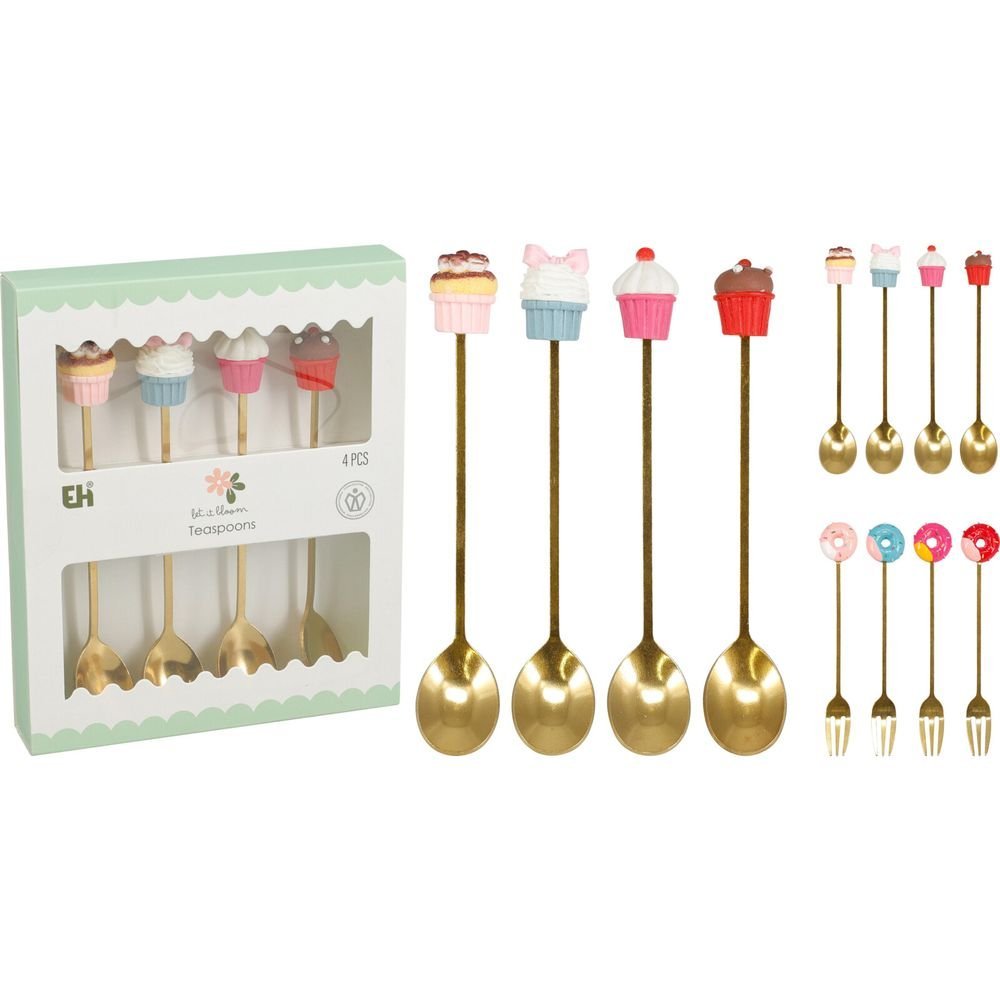 Set Cubiertos Cake Surtidos Cucharitas Tenedores Koopman