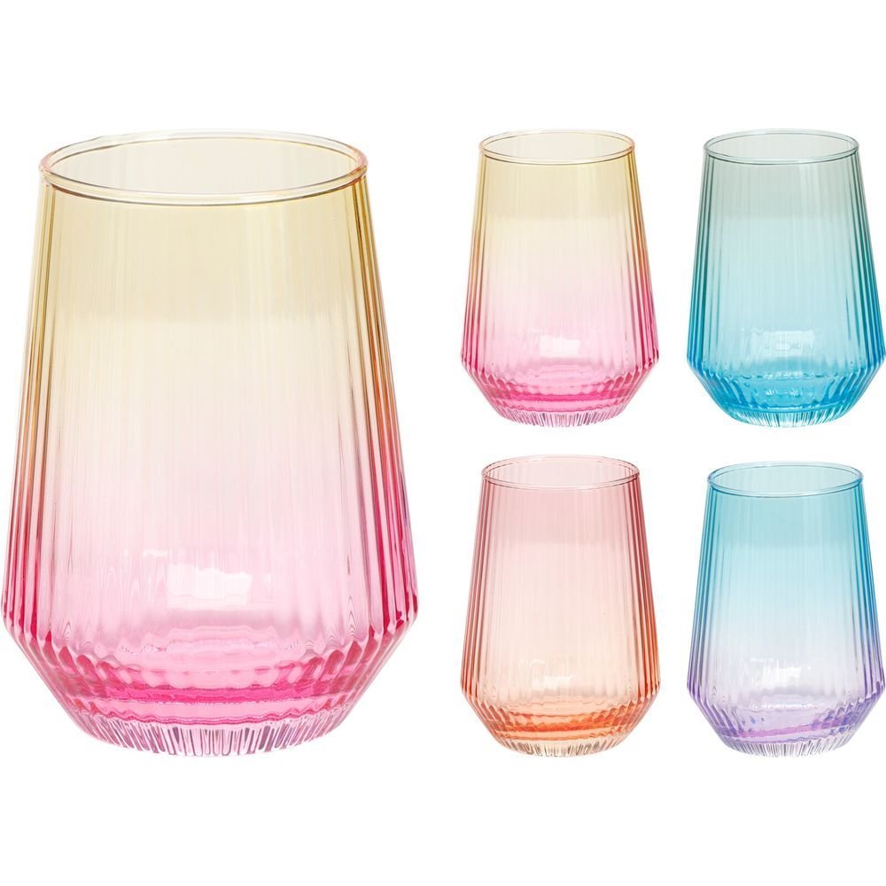 Vaso 400ml Neon Degradado Colores Surtidos Koopman Imagen principal del producto