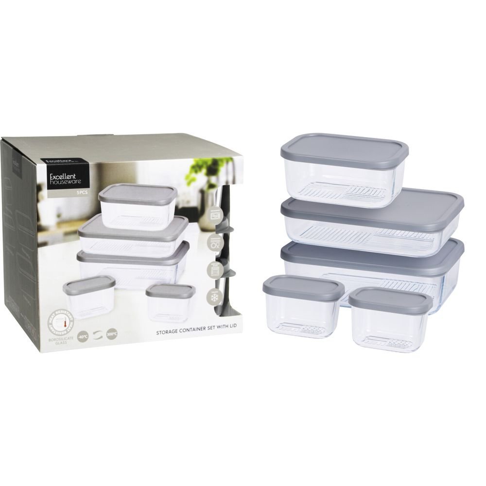 Set 5 Piezas Fiambreras Koopman para Hogar y Oficina