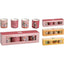 Set 4 Velas Perfumadas Decorativas Vasito Vidrio Surtidas Koopman
