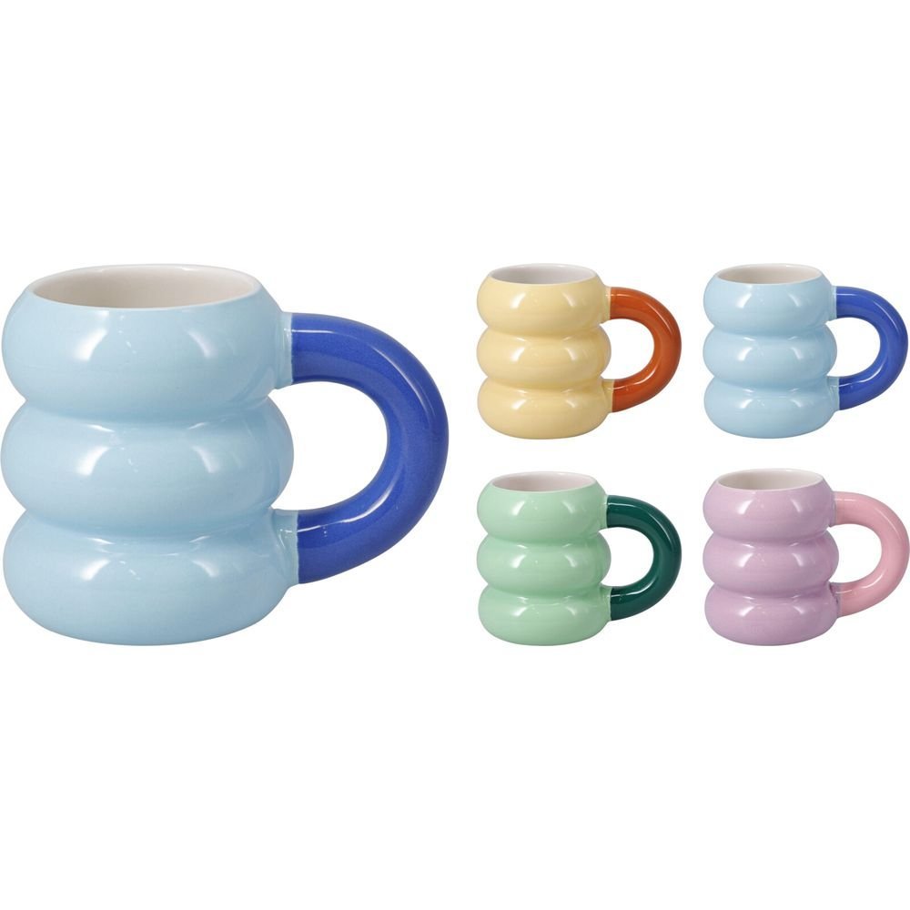 Taza Porcelana 360ml 4 Colores Surtidos Papelería del Paseo Imagen principal del producto