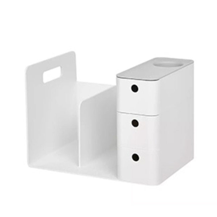 Organizador libros con cajones Litem Combo Rack Gris marca Litem