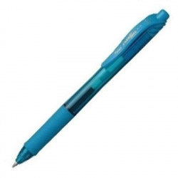 BOLIGRAFO ENERGEL 0,7 RETRACTIL AZUL CLARO | 12 UNIDADES | (PENTEL)
