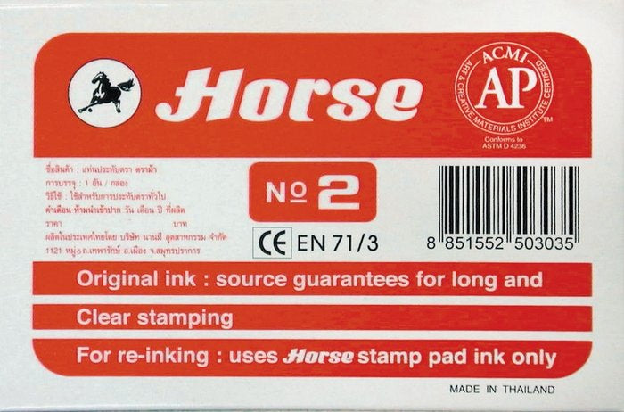 Tampon Nº 2 Rojo Horse Marca POESSA Imagen principal del producto