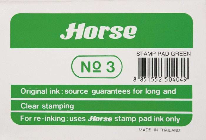 Tampon Nº 3 Horse Verde Marca Poessa Imagen principal del producto