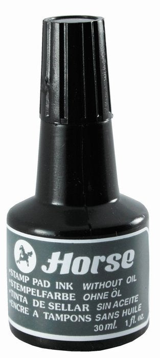 Frasco Tinta Tampon Sellar Horse 30 ml Negra POESSA