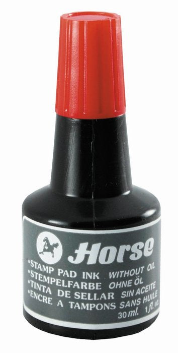Frasco Tinta Tampon Sellar Horse Rojo 30 ml Marca Poessa Imagen principal del producto