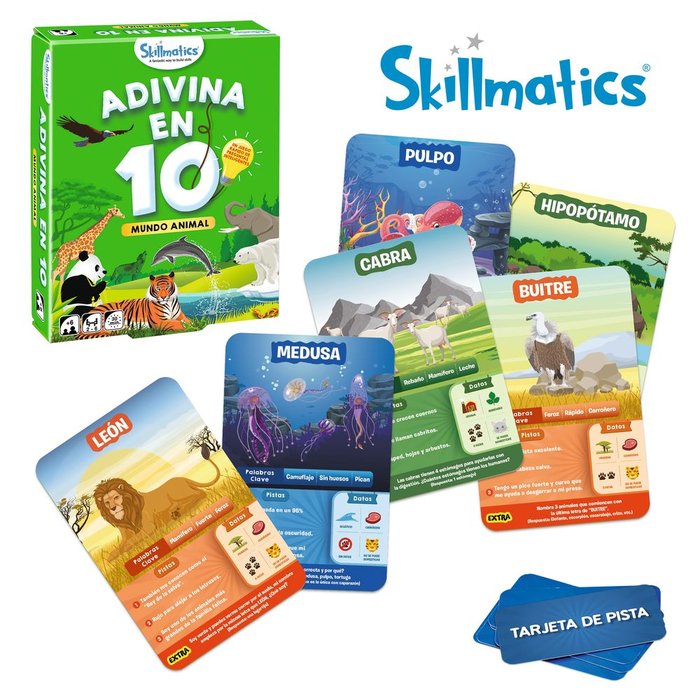 JUEGO DE MESA ADIVINA EN 10 MUNDO ANIMAL | LUDILO | 1 UNIDAD | 8904279501638