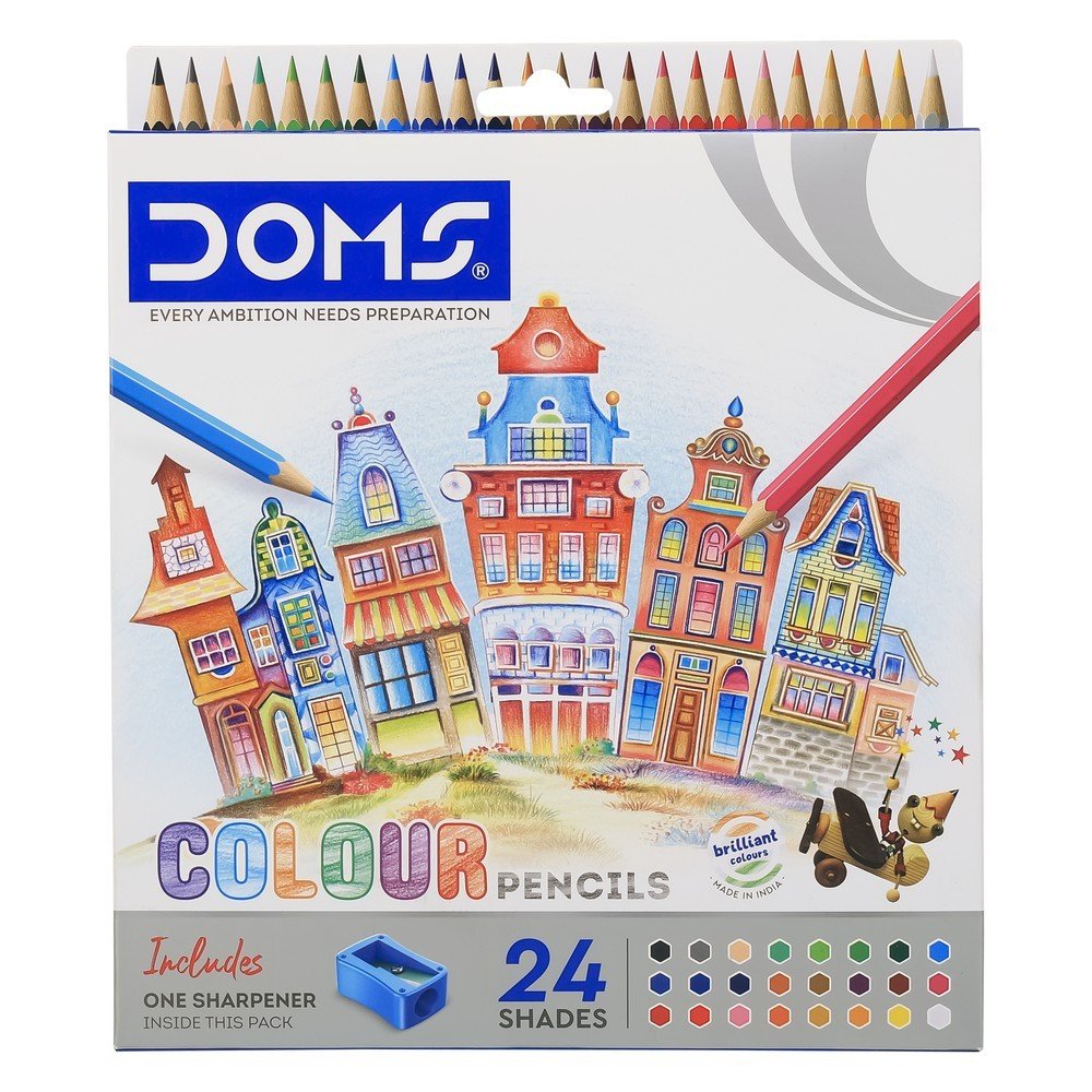 Lápiz de colores Doms largos 24 colores + afilalápiz Imagen principal del producto