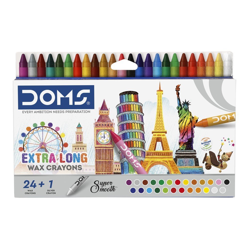 Cera Doms Extra Largas 24 Colores Marca Doms Imagen principal del producto