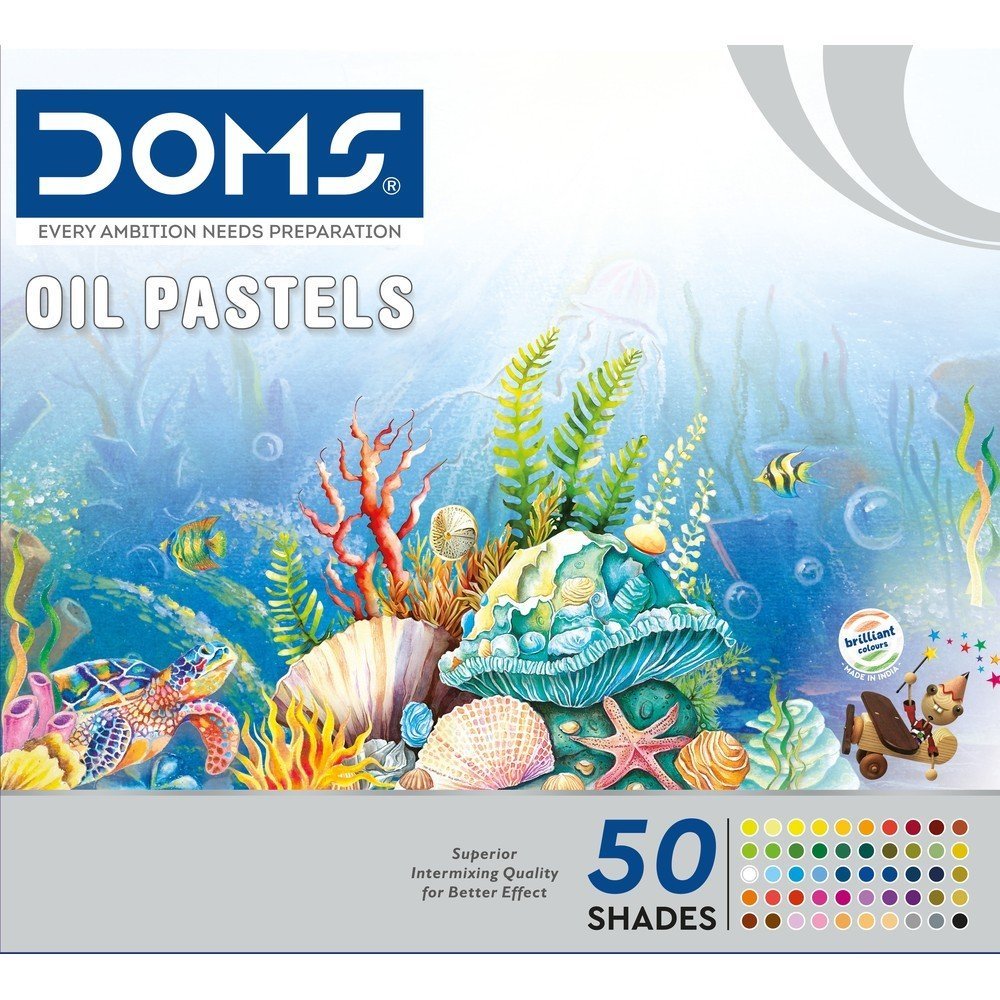 Pasteles al Oleo Doms 50 Colores Marca Doms