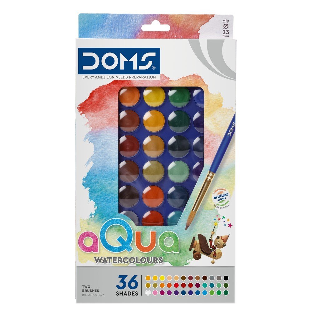 Acuarelas Doms Pastilla 23 mm 36 Colores marca DOMS Imagen principal del producto