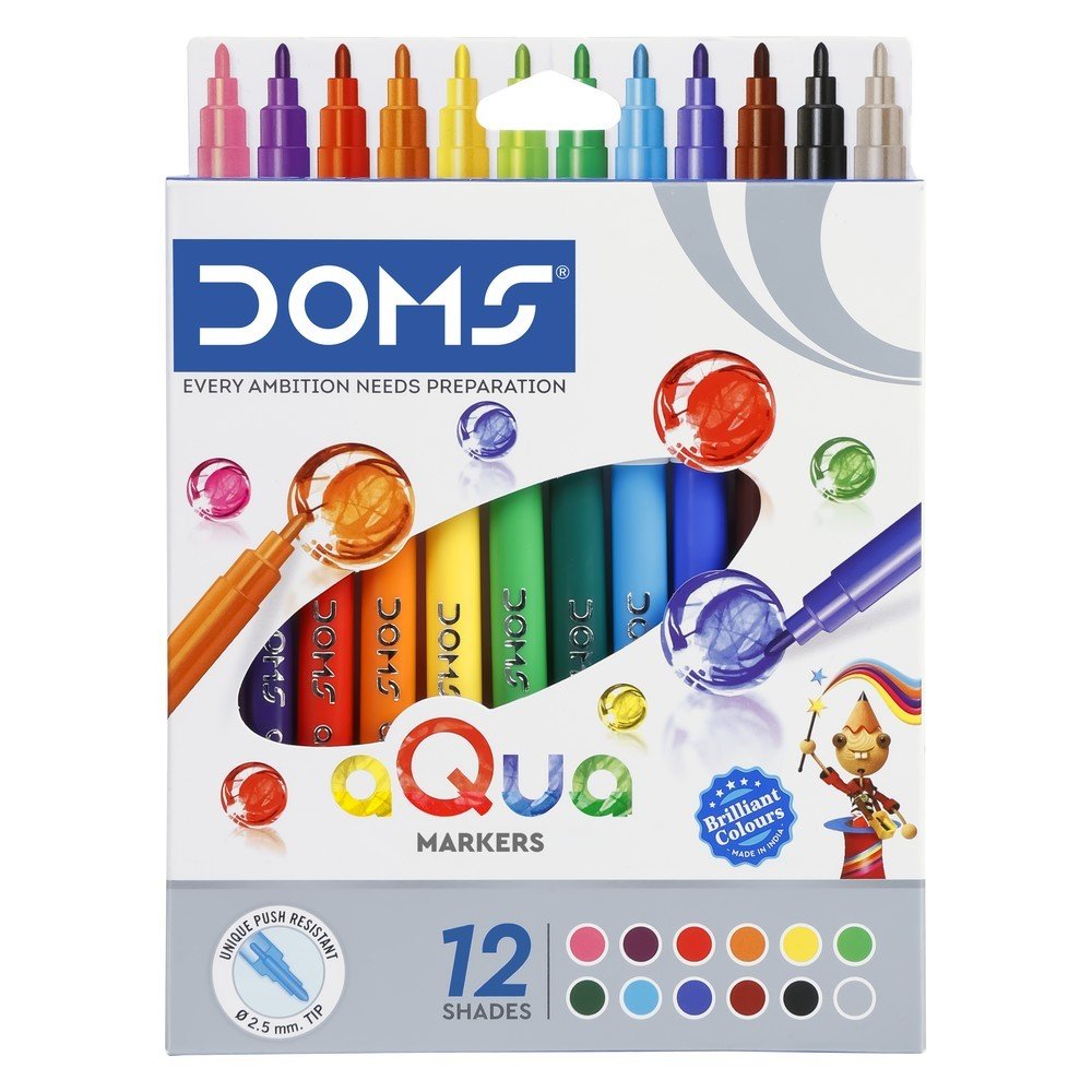 Rotulador Doms Acuarelables 12 Colores Surtidos